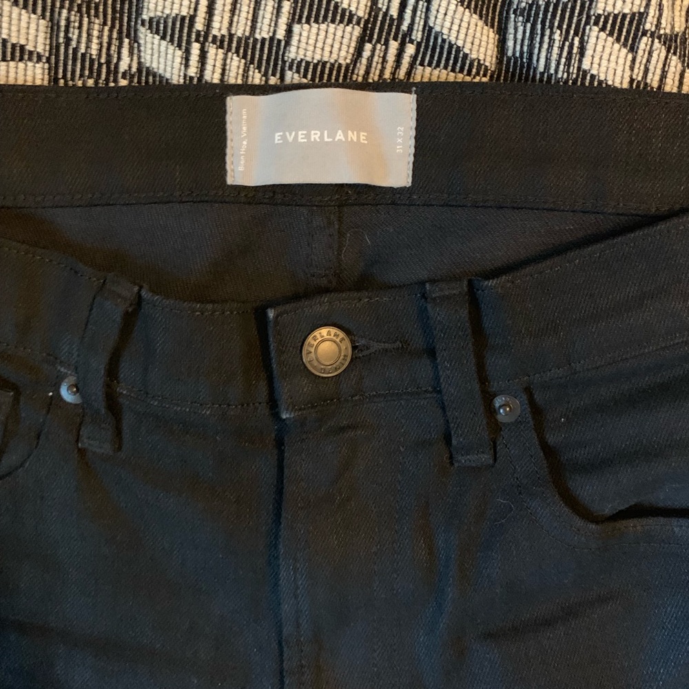 Everlane Mens slim black jeans 31x32